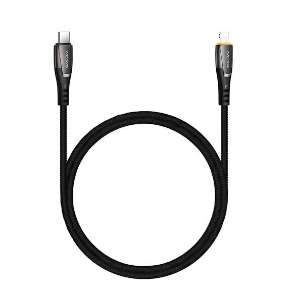Mcdodo CA-7650 Type C to iPhone PD 36W Data Şarj kablosu 1,2 m Siyah