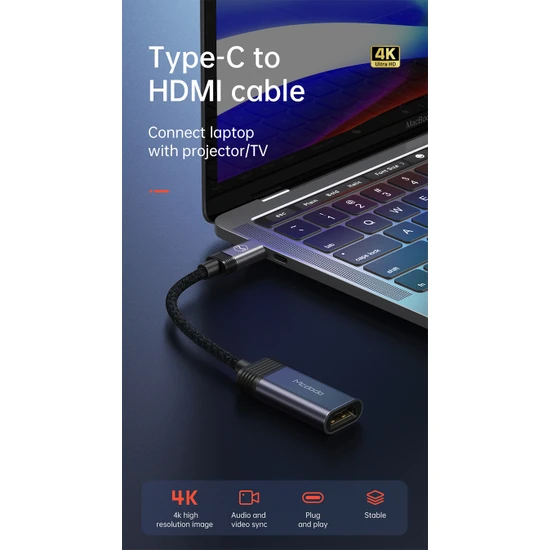 Mcdodo CA-7790 USB C to HDMI Dönüştürücü