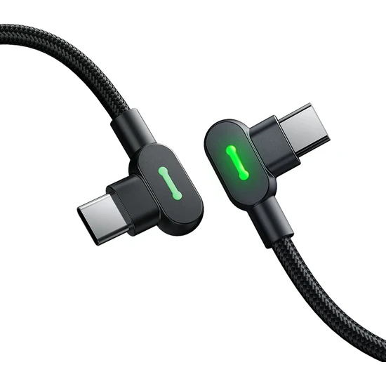 Mcdodo CA-8080 Type-C Type-C Pd Ledli Data Şarj Kablosu 1.5m Siyah