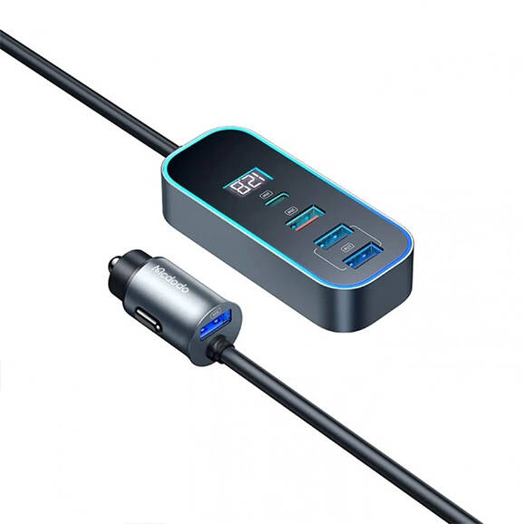 Mcdodo CC-1900 Usb-Typec Dijital Ekran Kablolu Araç Şarj Cihazı