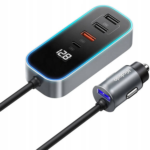 Mcdodo CC-1900 Usb-Typec Dijital Ekran Kablolu Araç Şarj Cihazı