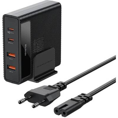 Mcdodo CH-1802 100W 2xUsb 2xType-c Girişli Powigan Hızlı Şarj Adaptörü-Siyah - Mcdodo