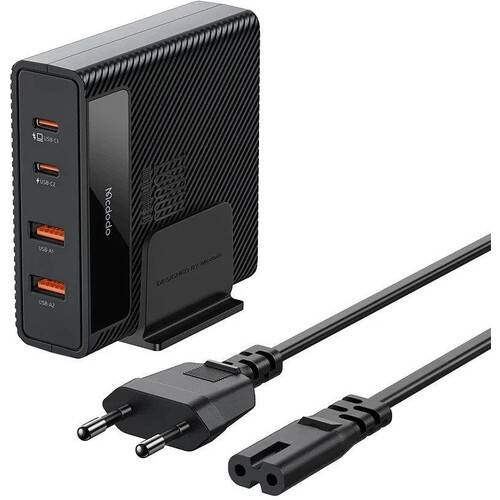 Mcdodo CH-1802 100W 2xUsb 2xType-c Girişli Powigan Hızlı Şarj Adaptörü-Siyah - 1