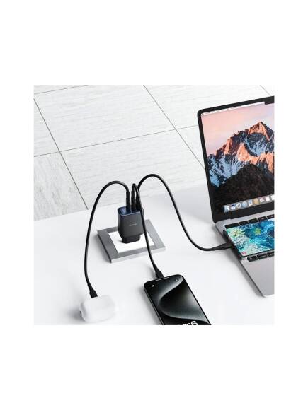 Mcdodo CH-2180 3 Girişli Dijital Göstergeli 30W Hızlı Şarj Aleti - Siyah - 4