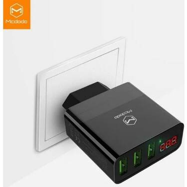 Mcdodo CH-5031 3 USB Dijital Şarj Adaptörü Siyah
