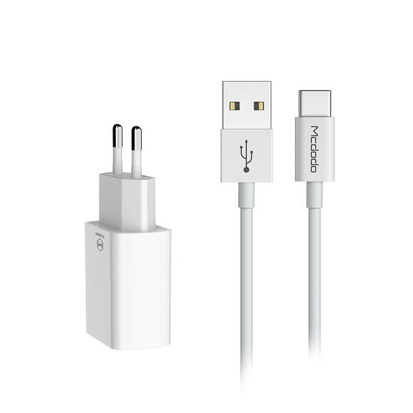 Mcdodo CH-6731 Micro Usb Şarj Adaptör Set 1 m 2.1A Beyaz - 1