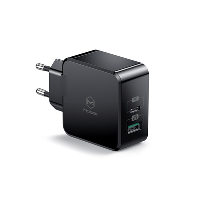 Mcdodo CH-6921 2USB 30W PD3.0 Quick Şarj Adaptörü Siyah - Mcdodo