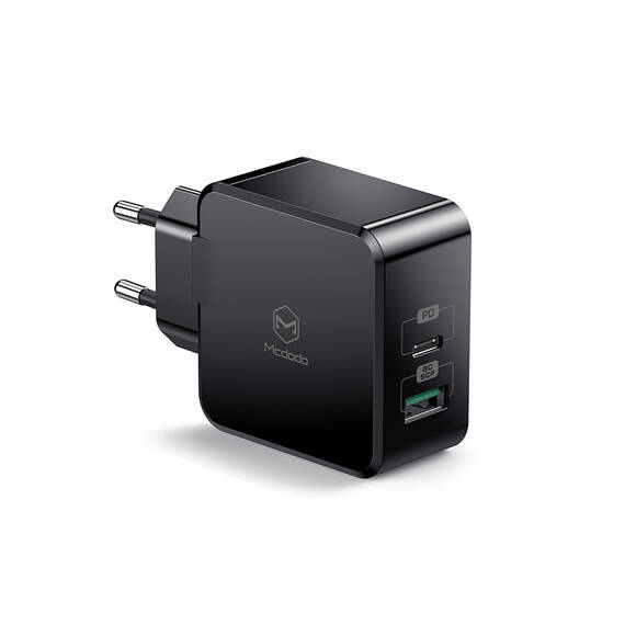 Mcdodo CH-6921 2USB 30W PD3.0 Quick Şarj Adaptörü Siyah - 1