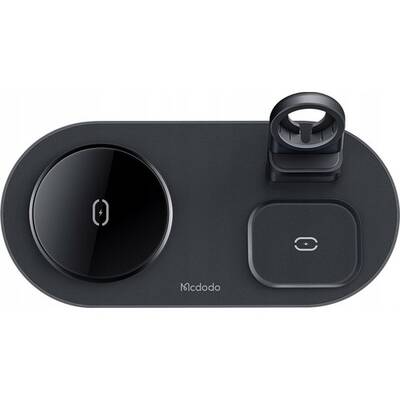 Mcdodo - Mcdodo Ch-7061 3in 1 Magnetic Wireless Şarj Aleti-Siyah