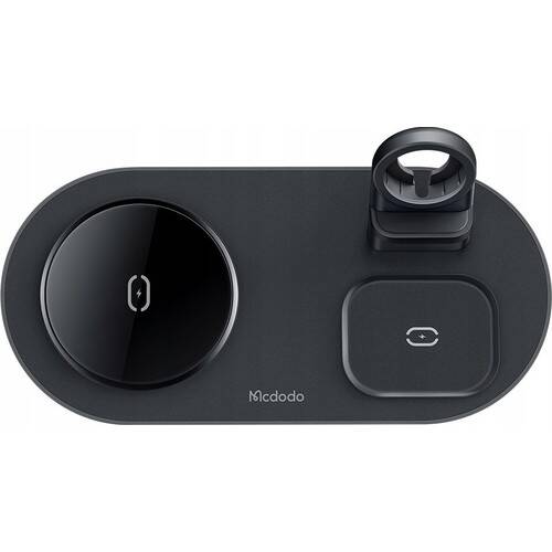 Mcdodo Ch-7061 3in 1 Magnetic Wireless Şarj Aleti-Siyah