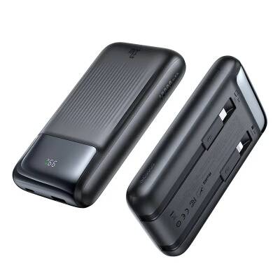 Mcdodo Mc-0231 10.000 Mah 33W Şarj Göstergeli Çift Kablolu Powerbank Siyah - Mcdodo