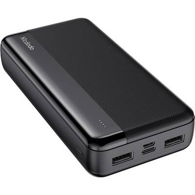 Mcdodo MC-1370 20000 Mah Çift USB Çıkışlı 5V 2.1A Led Göstergeli Powerbank - Siyah - Thumbnail