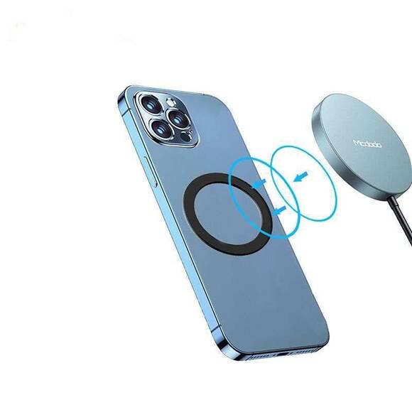 Mcdodo MG-0011 Android'i Magsafe'e Dönüştüren Metal Halka-Siyah - 3
