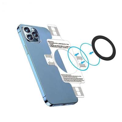 Mcdodo MG-0011 Android'i Magsafe'e Dönüştüren Metal Halka-Siyah - 4