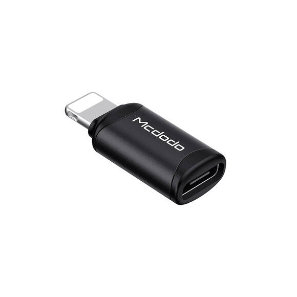 Mcdodo OT-7680 Type C to iPhone Dönüştürücü Soket Siyah