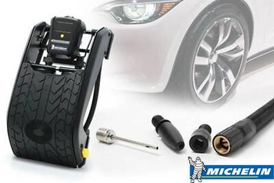 Michelin MC12209 Dijital Basınç Göstergeli Çift Pistonlu Ayak Pompası - Thumbnail