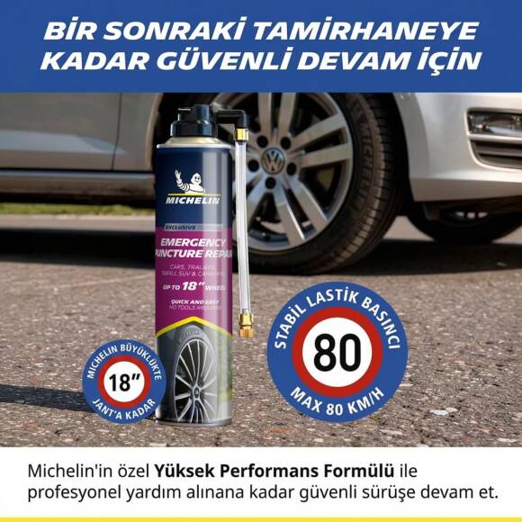 Michelin MC32699 500ml Acil Lastik Tamir Spreyi/Köpüğü - 10
