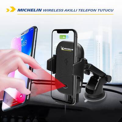 Michelin MC33368 Wireless Telefon Şarj Cihazı ve Dokunmatik Akıllı Telefon Tutucu - Thumbnail