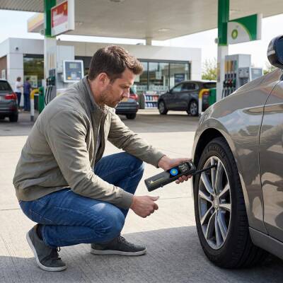 Michelin MC34648 Şarjlı Li-ion 150 PSI Taşınabilir Dijital Basınç Göstergeli Led Aydınlatmalı Lastik Şişirme Pompası - 8