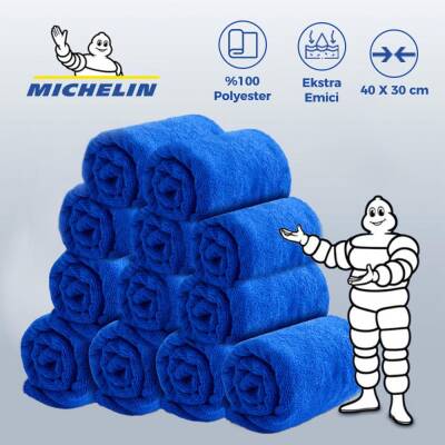 Michelin MC3504 40X30cm Süper Emici Mikrofiber Havlu, 12 Adet - 2