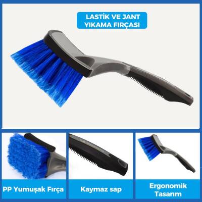 Michelin MC3509 Oto Lastik ve Jant Yıkama Fırçası - 7