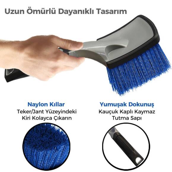 Michelin MC3509 Oto Lastik ve Jant Yıkama Fırçası - 8