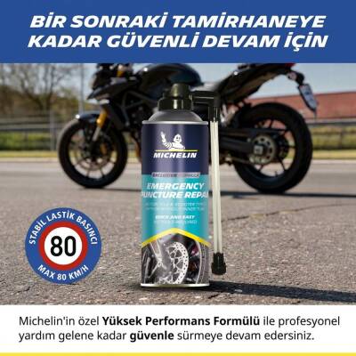 Michelin MC35119 200ml Motosiklet, Scooter Acil Lastik Tamir Spreyi/Köpüğü - 8