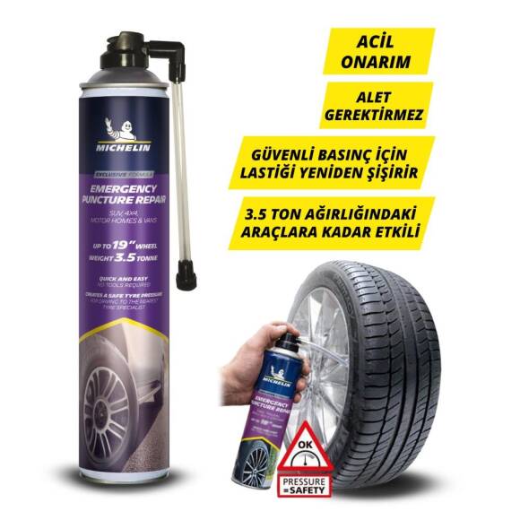 Michelin MC35133 750ml XL Acil Lastik Tamir Spreyi/Köpüğü - 1