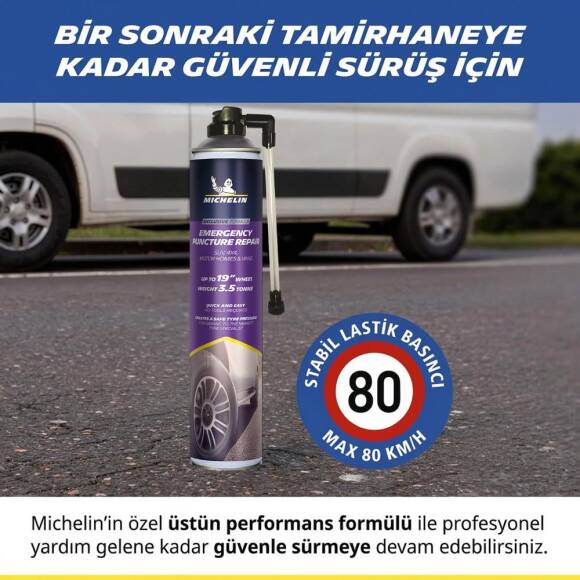 Michelin MC35133 750ml XL Acil Lastik Tamir Spreyi/Köpüğü - 9