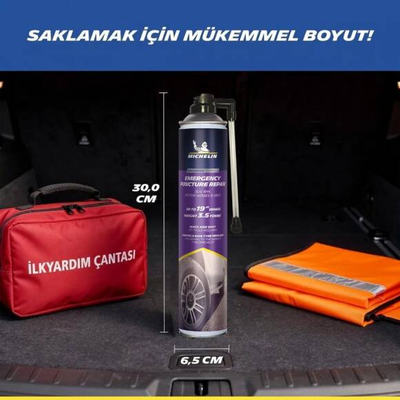 Michelin MC35133 750ml XL Acil Lastik Tamir Spreyi/Köpüğü - 10