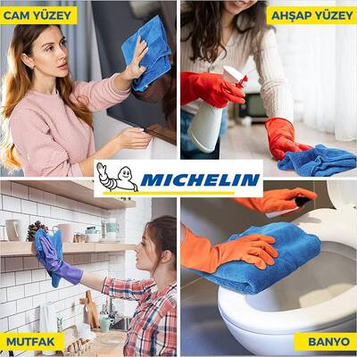 Michelin MC42101 40X30cm Süper Emici Mikrofiber Havlu, 3 Adet - 4