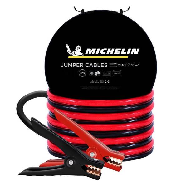 Michelin ML4002 6V/12V/24V 500Amper 2,5Metre 10mm² Akü Takviye Kablosu - 1