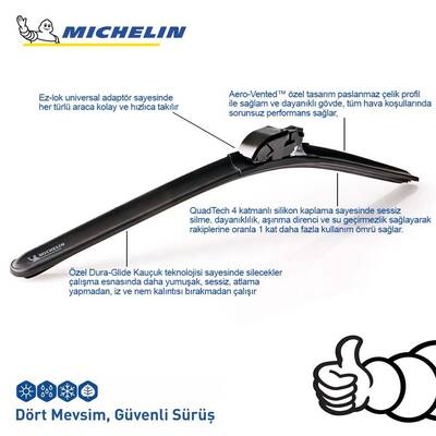 Michelin MULTIFIT™ MC33887 35CM 1 Adet Universal Muz Tipi Silecek - 4