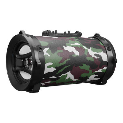 Mikado - Mikado MD-BT30 Yeşil Kamuflaj Desenli Bluetooth AUX+USB+SD Kartlı Speaker (1)