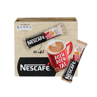 Nescafe - Nescafe 2'si 1 Arada Kahve 10 gr 56'lı Paket