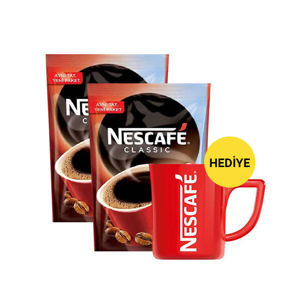 Nescafe Classic Kahve 200 gr 2 Adet Alana Nescafe Fincan Hediye - 1