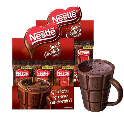 Nestle - Nestle Sıcak Çikolata 24'lü 2 Kutu Alana Bardak Hediye