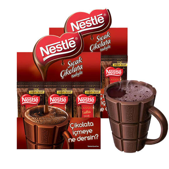 Nestle Sıcak Çikolata 24'lü 2 Kutu Alana Bardak Hediye