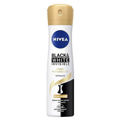 Nivea - Nivea Invisible Kadın Black & White İpeksi Pürüzsüzlük Deodorant 150 ml