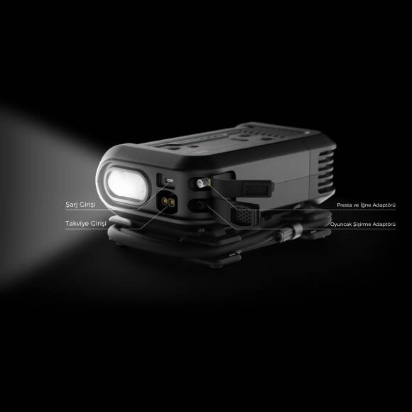 NOCO AX65 12V Lityum 2000Amp Akıllı Akü Takviye + Pompa + Powerbank + Led Lamba - 6
