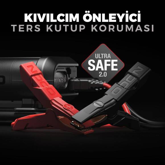 NOCO AX65 12V Lityum 2000Amp Akıllı Akü Takviye + Pompa + Powerbank + Led Lamba - 9