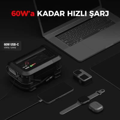 NOCO AX65 12V Lityum 2000Amp Akıllı Akü Takviye + Pompa + Powerbank + Led Lamba - 4