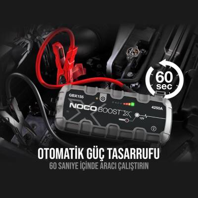 NOCO GBX155 12V 4250Amp Ultrasafe Lityum Akü Takviye + Powerbank + Led Lamba - 6