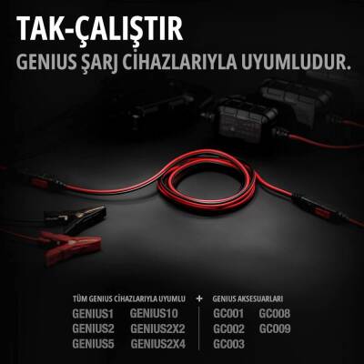 NOCO GC004 Noco Akü Şarj Cihazları İçin 3 Metre Uzatma Kablosu - 5