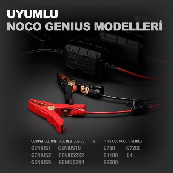 NOCO GC014 Maşalı Akü Bağlantı Kablosu - 5