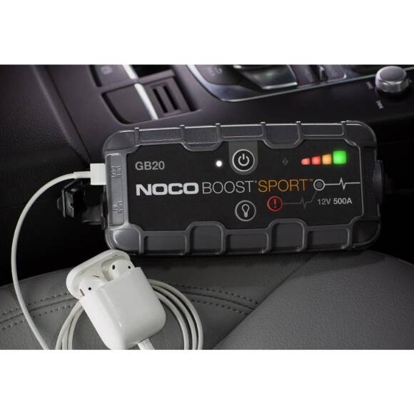 NOCO Genius GB20 12V 500Amp Ultrasafe Lityum Akü Takviye + Powerbank + Led Lamba - 5