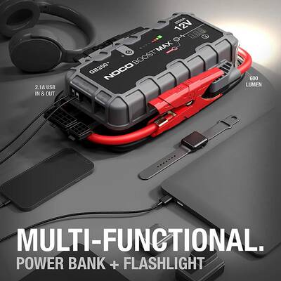 NOCO Genius GB250 12V 5250Amp Ultrasafe Lityum Akü Takviye + Powerbank + Led Lamba - 8