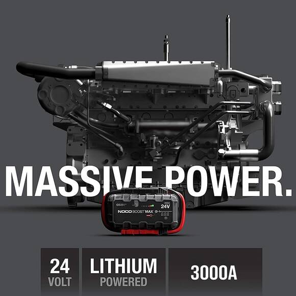NOCO Genius GB251 24V 3000Amp Ultrasafe Lityum Akü Takviye + Powerbank + Led Lamba - 3