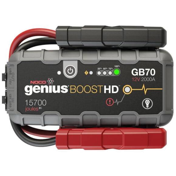 NOCO Genius GB70 12V 2000Amp Ultrasafe Lityum Akü Takviye + Powerbank + Led Lamba - 1