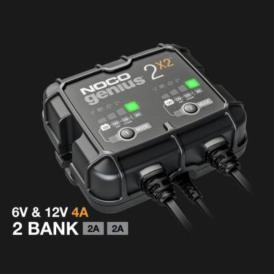 NOCO GENIUS2X2 6V/12V 40A Çoklu/2’Li Akıllı Akü Şarj ve Akü Bakım/Desülfatör - NOCO (1)